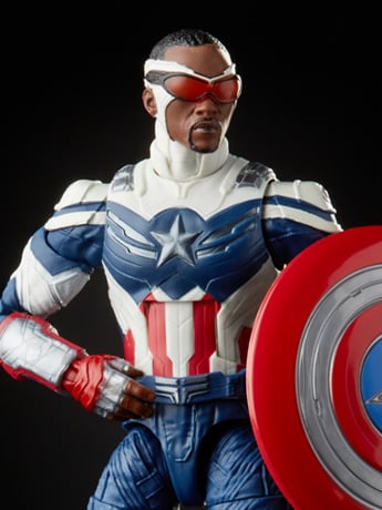 The Falcon and the Winter Soldier Marvel Legends Captain America Action Figure (Captain America Flight Gear BAF)