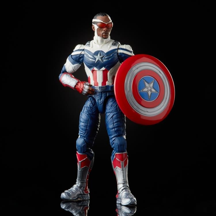 The Falcon and the Winter Soldier Marvel Legends Captain America Action Figure (Captain America Flight Gear BAF)